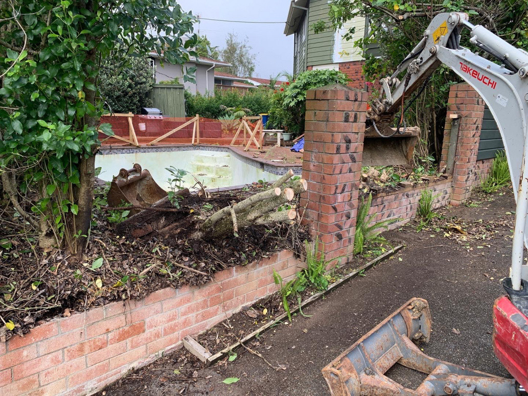 Pool conversion into driveway🤫