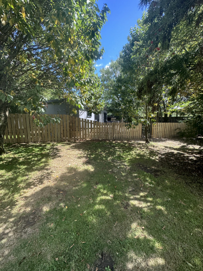 Pine fence and gate