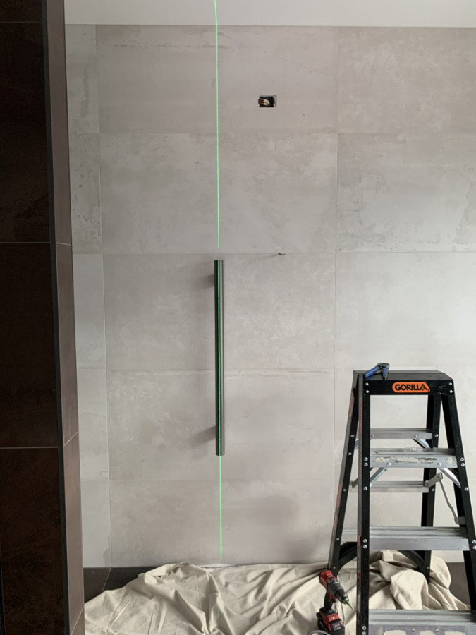 Towel Rail installation Builderscrack