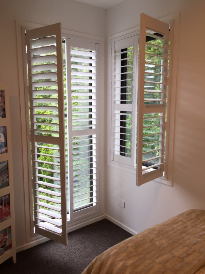 Hinged Shutters Open