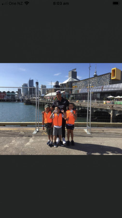 Day out with my nephews and niece for the Americas cup family day