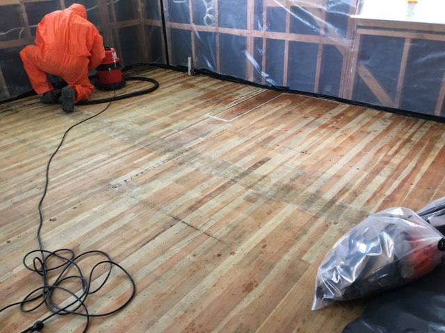 Vinyl floor removal
