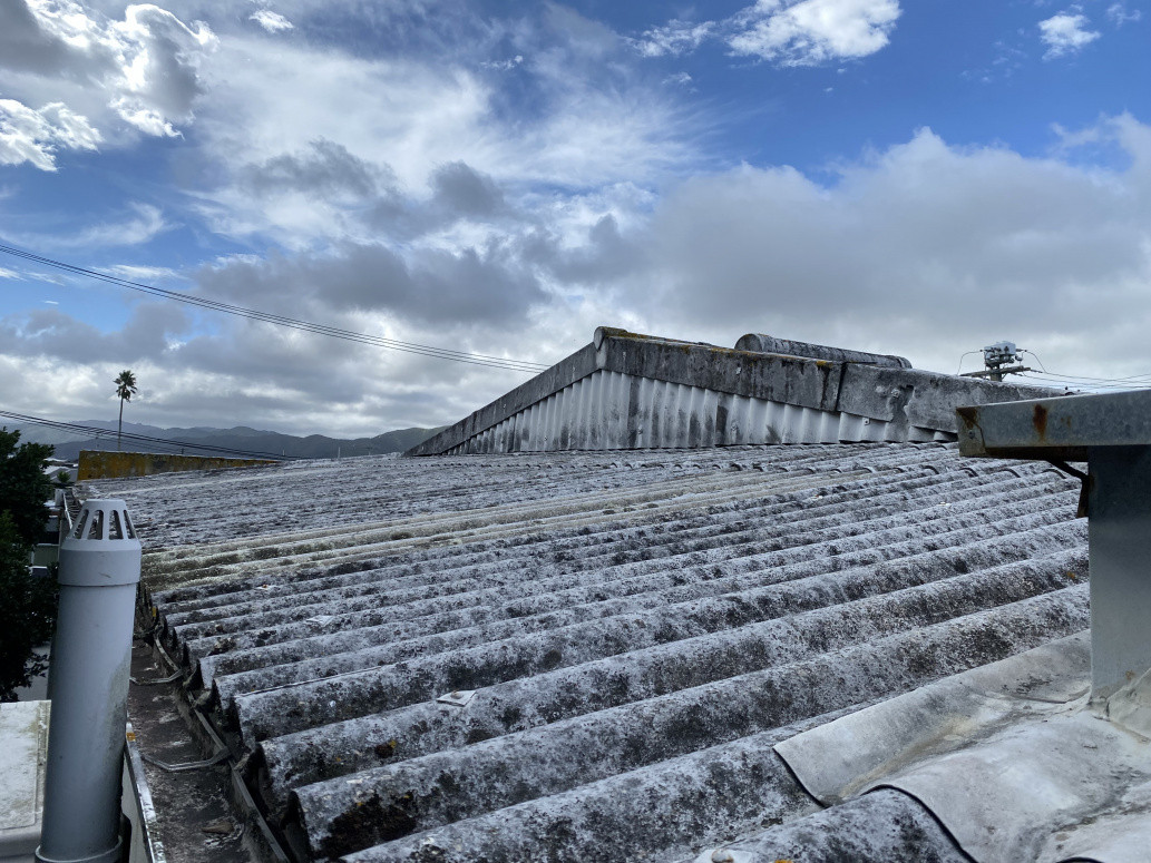 Goodbye asbestos roof