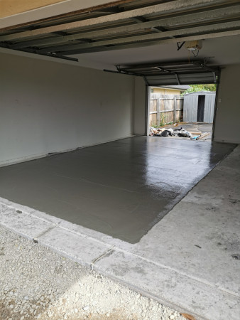 Garage concrete re level