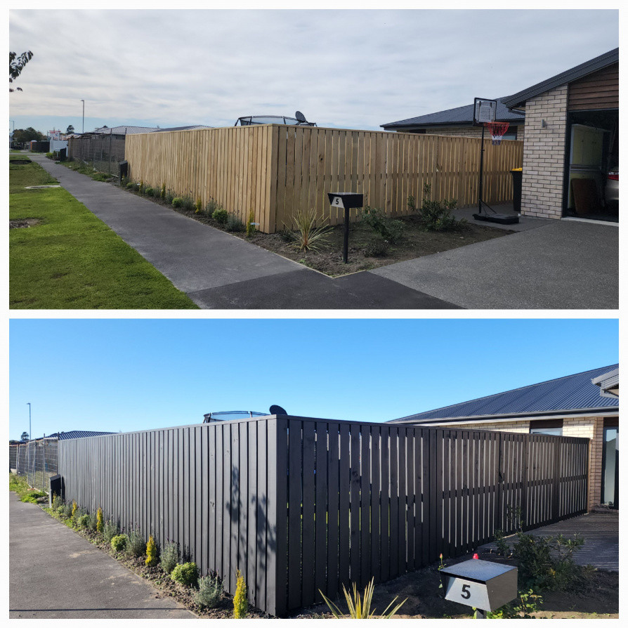 Fence built and painted