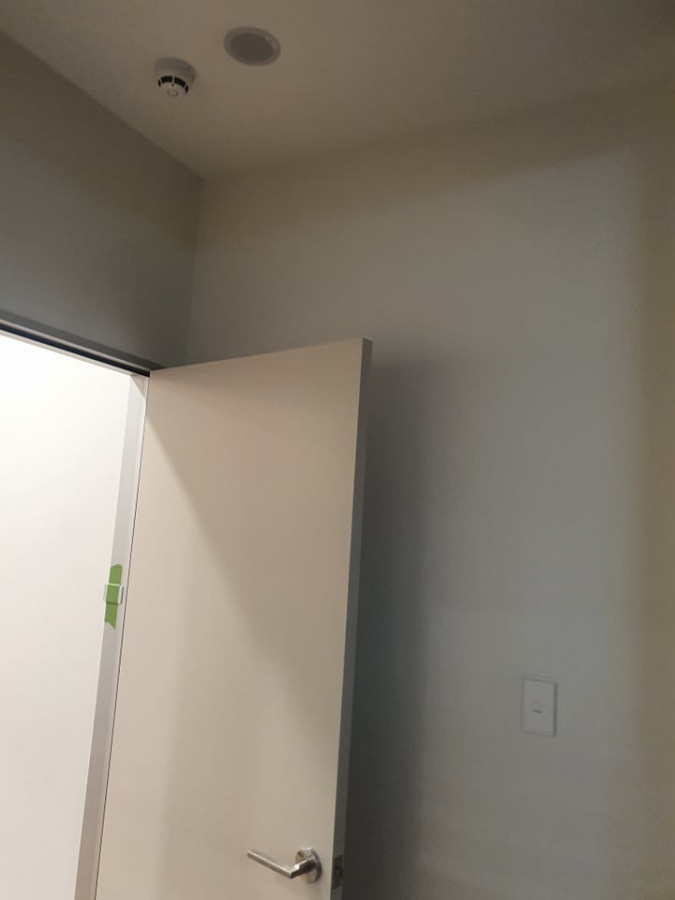 Paint ceiling door and wall