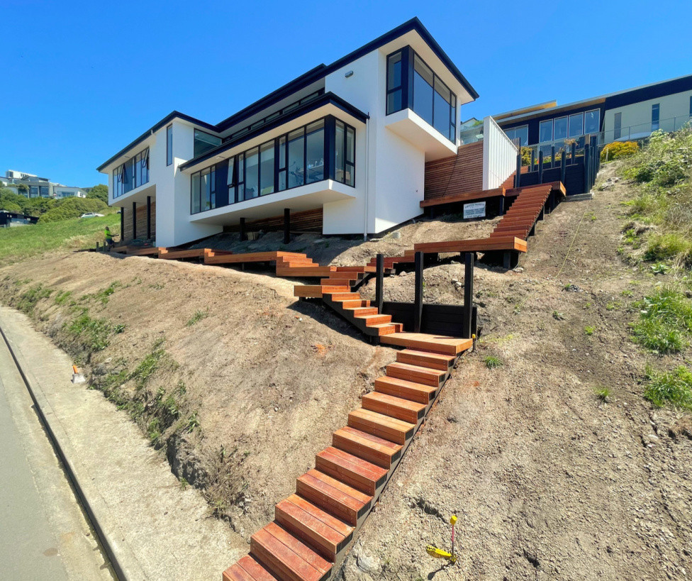 Kwila stairs built by Southern Buildworks
