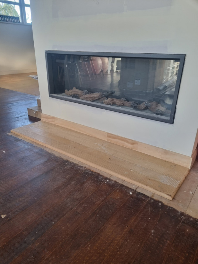 Fireplace installation