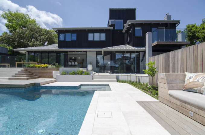 Outdoor living and pool