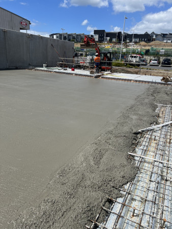 Pouring level 1 slab