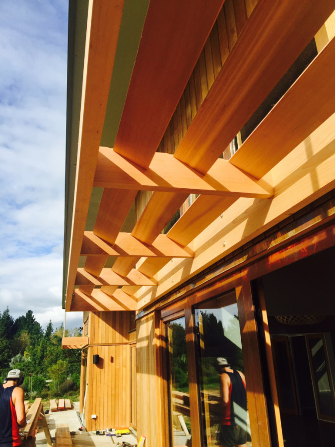 Cedar awnings