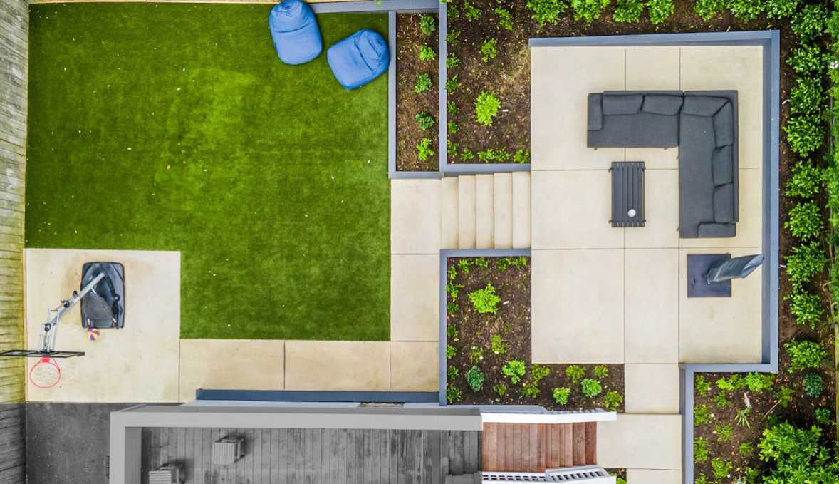 Birds -eye view of landscape