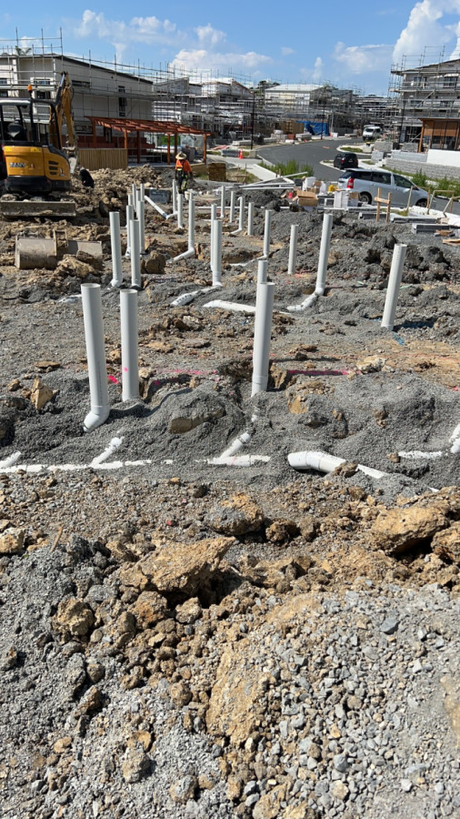 New house underslab & drainage