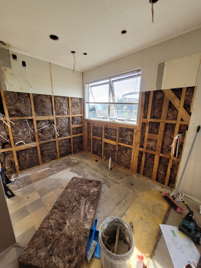 Prep for new kitchen.