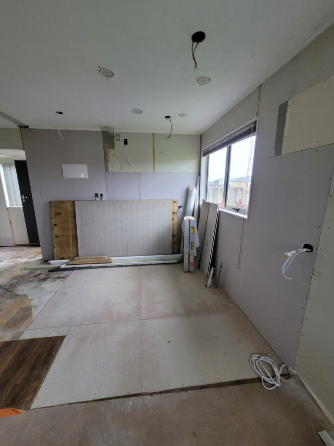 Finishing of for new kitchen.