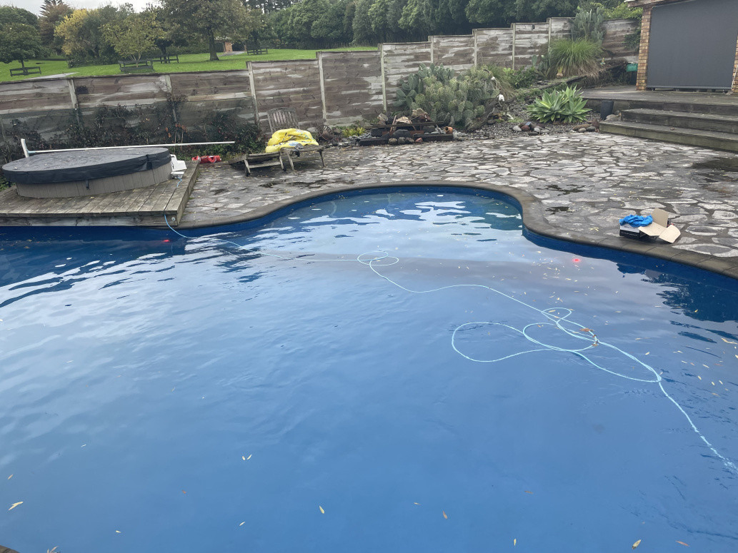 This is a new pool built in 2020, customer asked to install a new auto pool cleaner