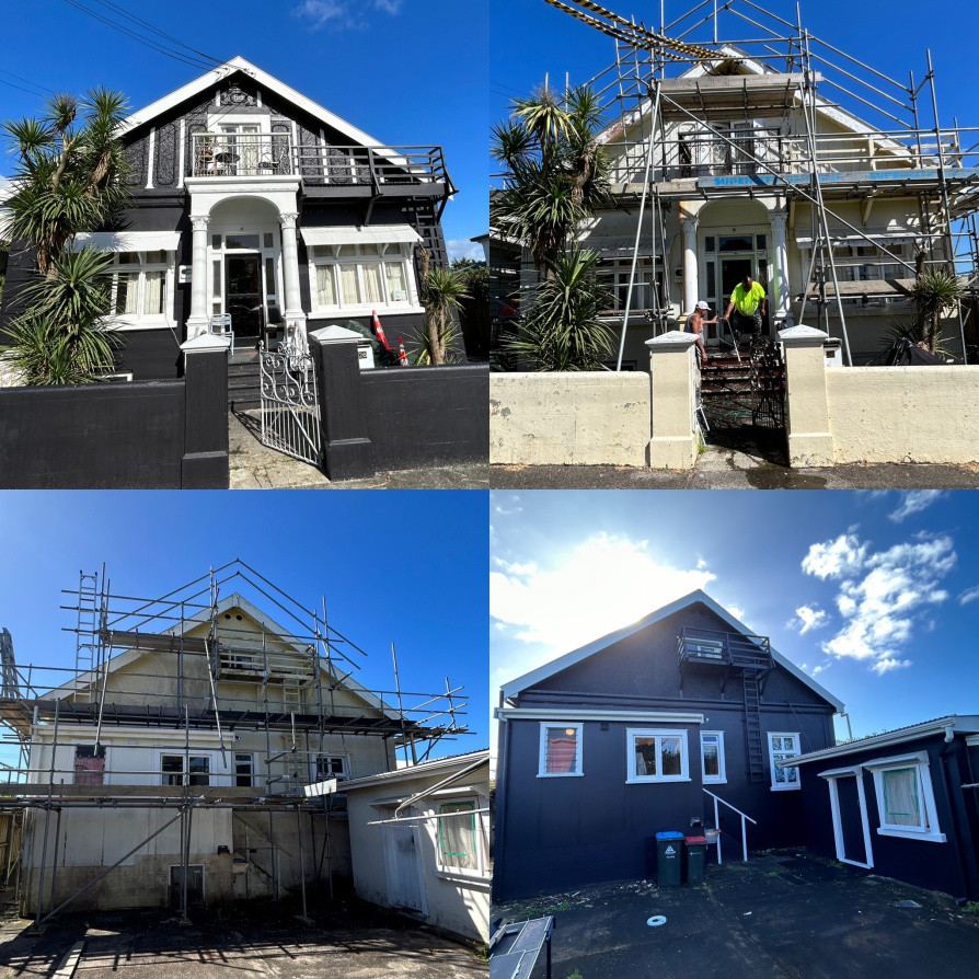 Built in 1912 , now looks new with new paint