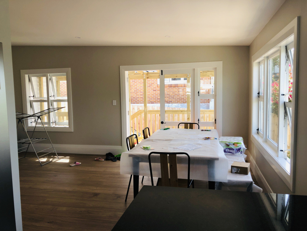 View from kitchen to new dining and lounge