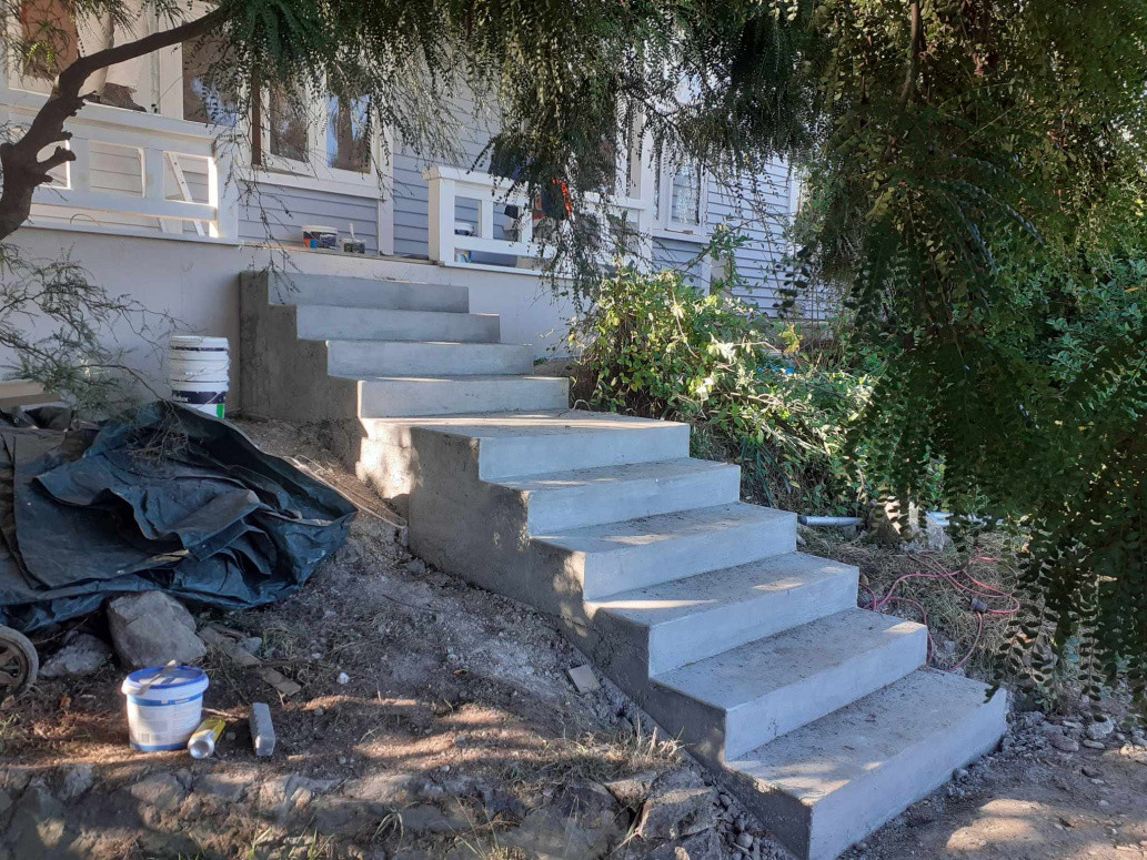 concrete staircase