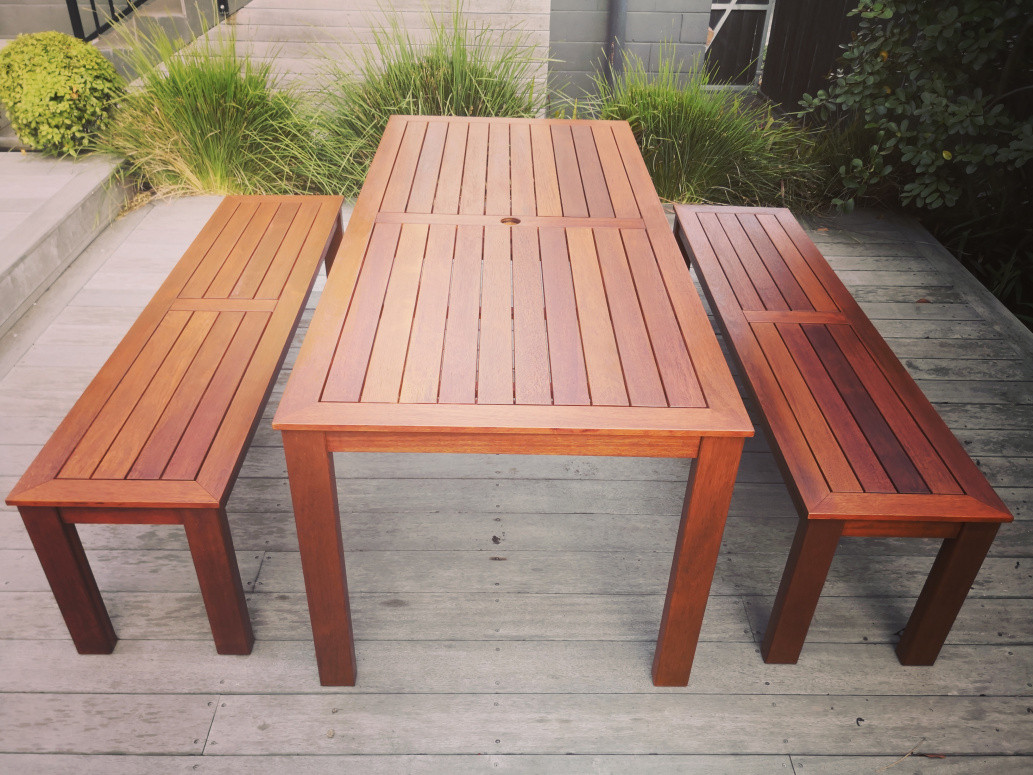 Outdoor Table & Benches - Kwila