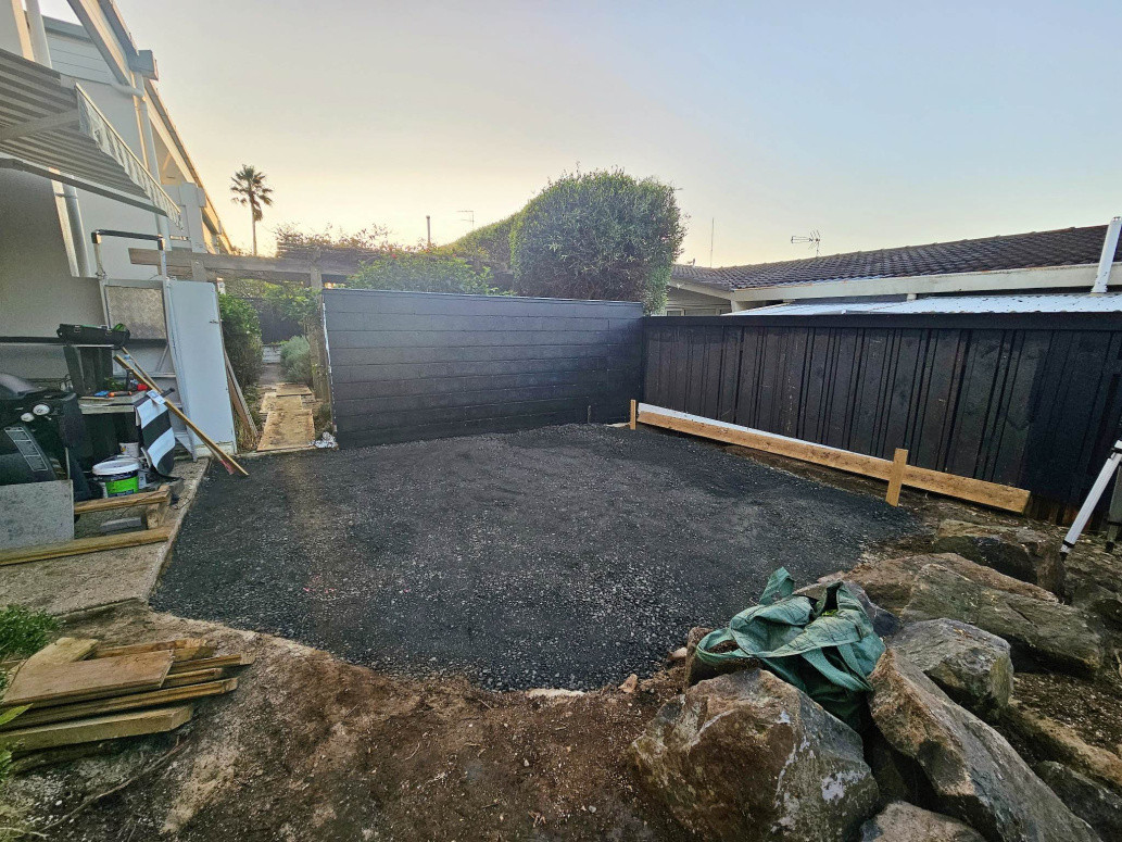 Compacted Basecourse Ready for Paving & Landscaping