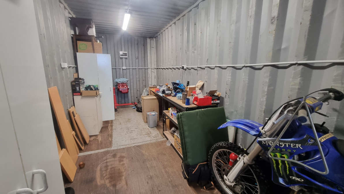 Power and lighting in a shipping container