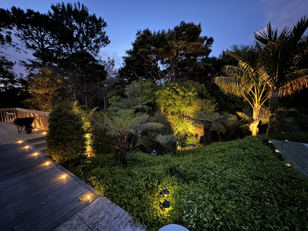 Garden landscape lighting and deck lighting