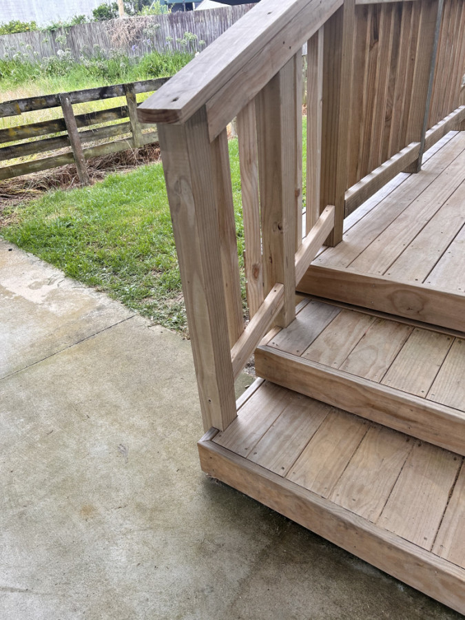 Rebated Handrail for a pleasant Elderly Couple