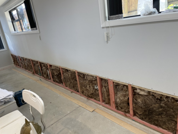 Replace frame and insulation