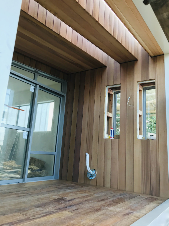 Cedar cladding