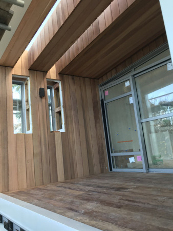 Cedar cladding