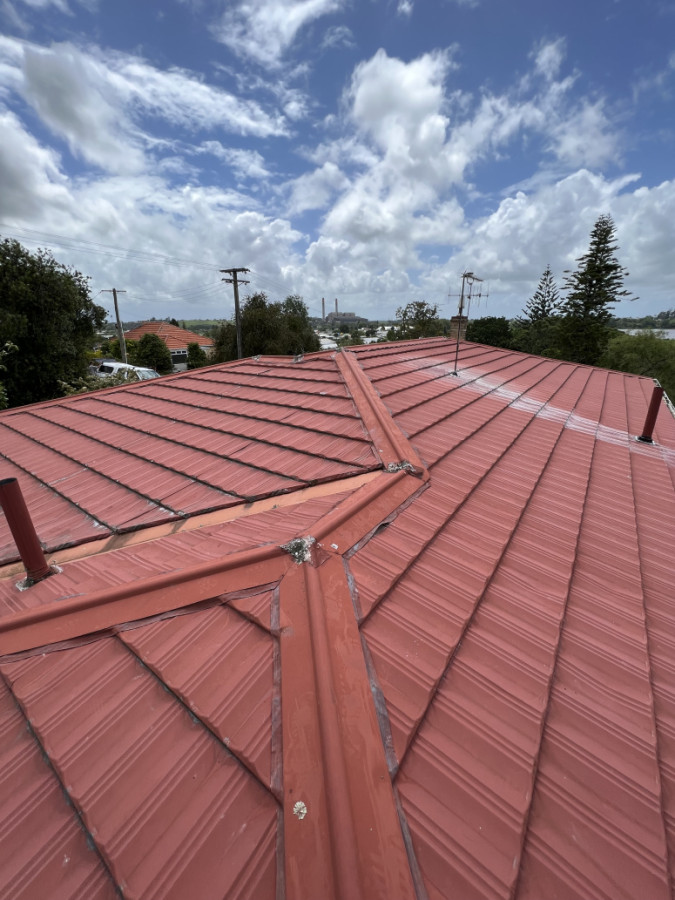 Metal Tile to Longrun Re-roof ‘before’