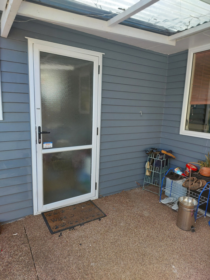 Old single-glazed door