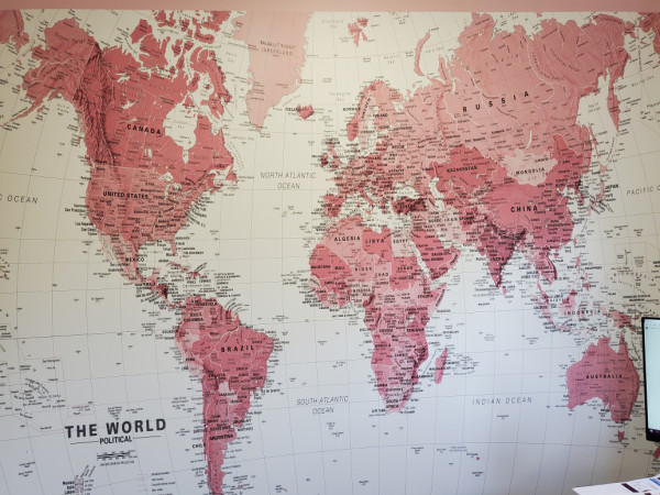 Office feature wall
