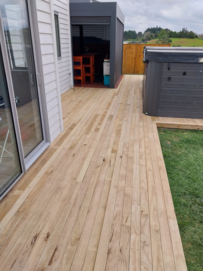 Pine deck