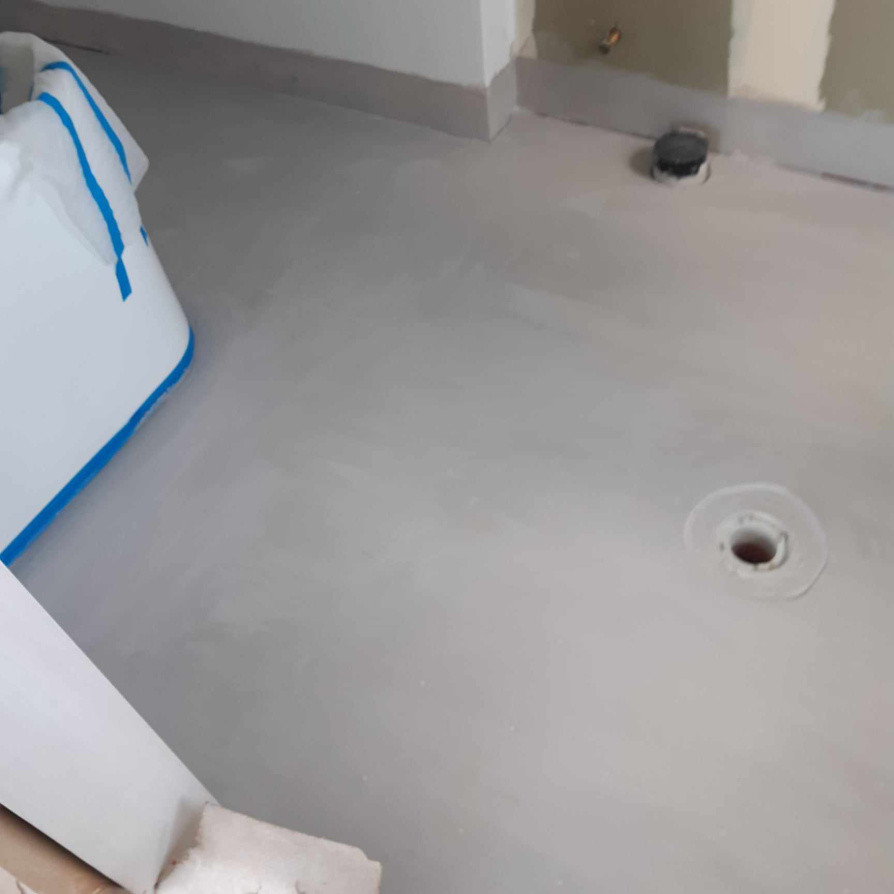 Vitally important waterproofing on floor