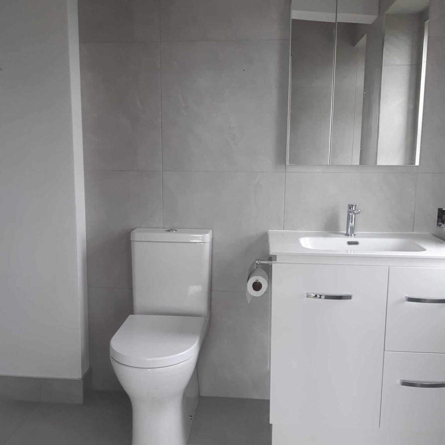 New bathroom furniture installed