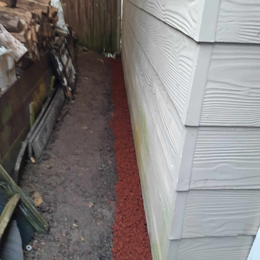 Drainage installed to stop water ingress