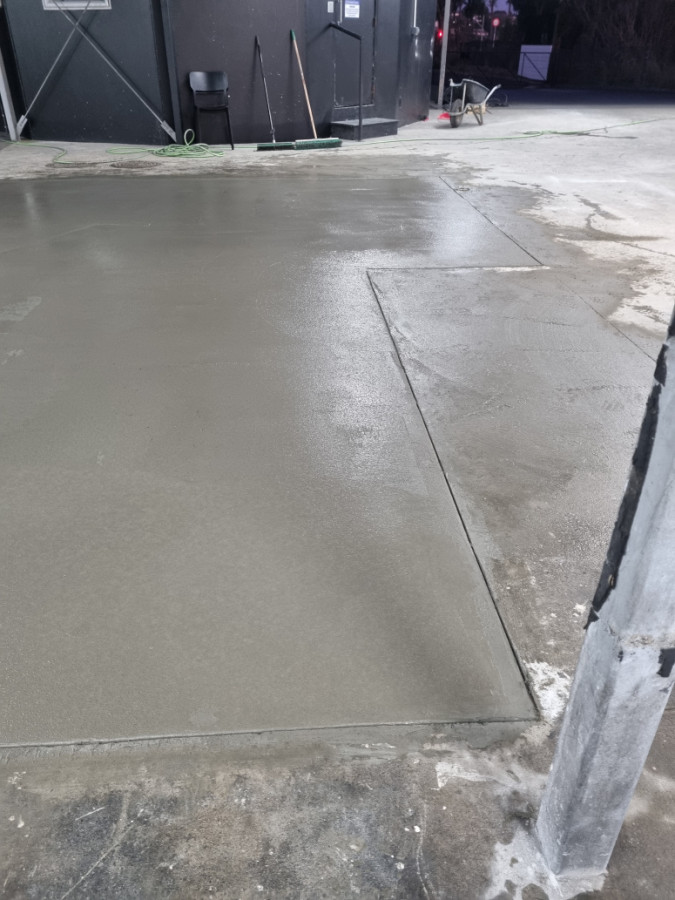 Industrial concrete pad