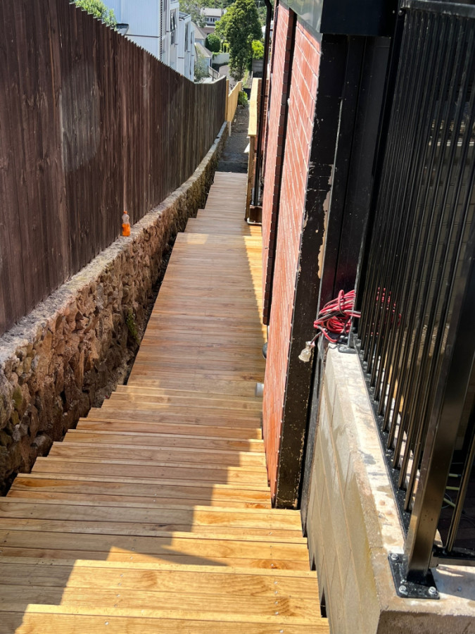 Deck and step