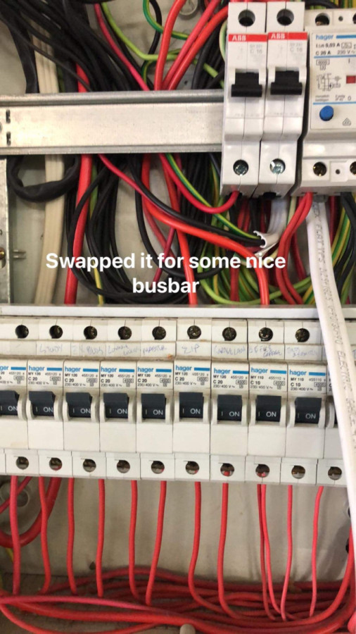 Removed the 2.5mm cable feeding the circuit for some busbar- we couldn’t let that go unnoticed so we acted and resolved the issue