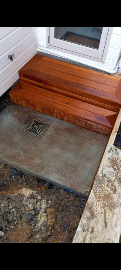 Concrete Pad and Stairs complete this year in Devonport