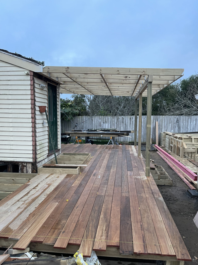 Ronaki project.  Deck & pergola restoration