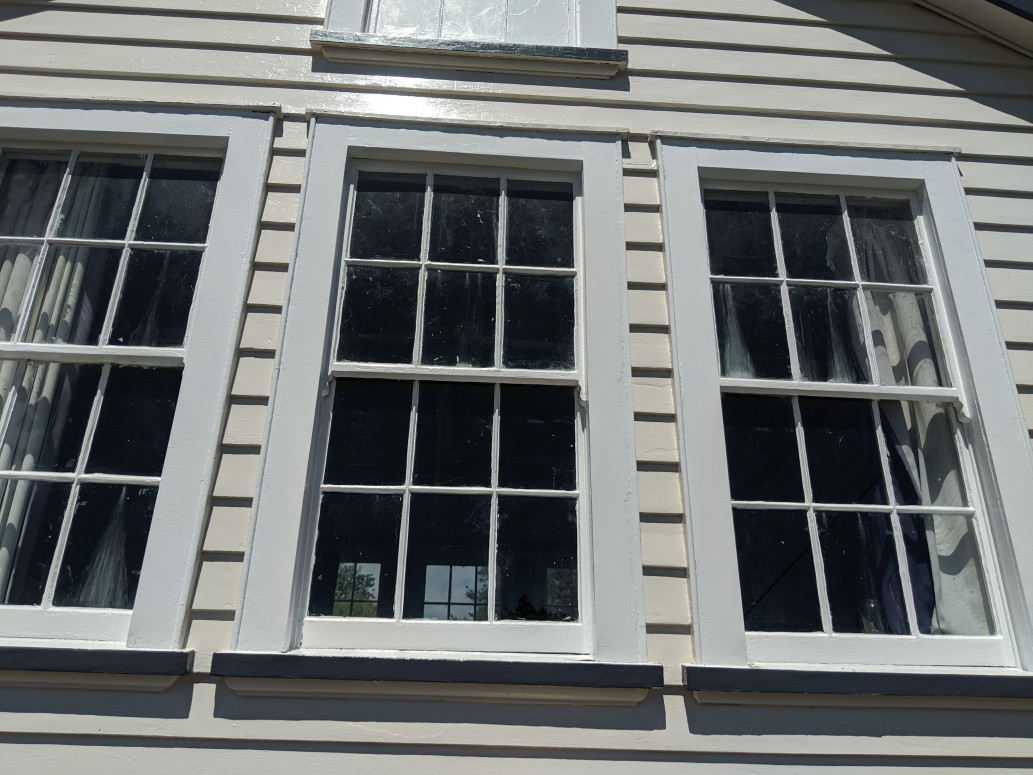 Repaired and painted windows