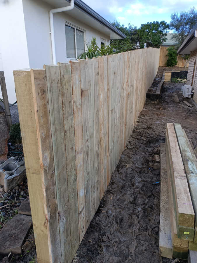 50 metre post and rail fence