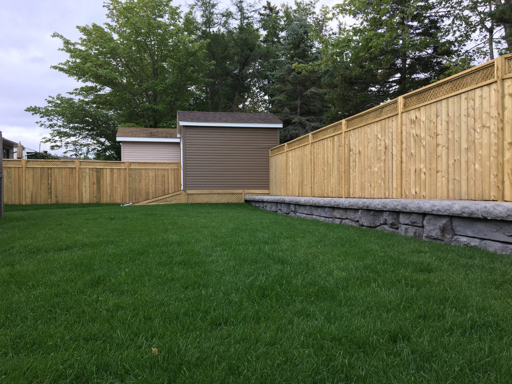 Fence and ramp for shed I built for a client