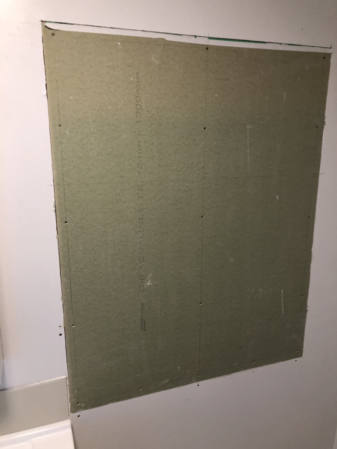 Chip done now and ready for plastering