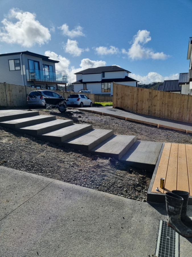 New concrete steps