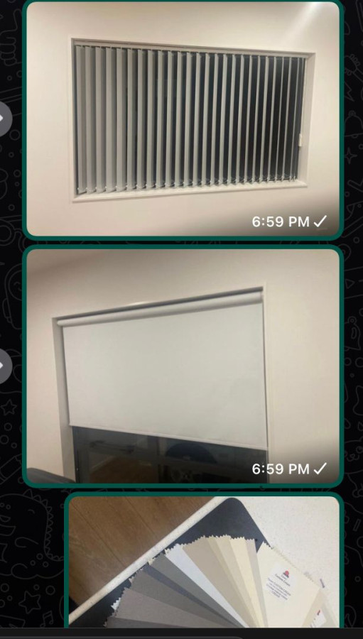 Verticla and horizontal curtain installation.