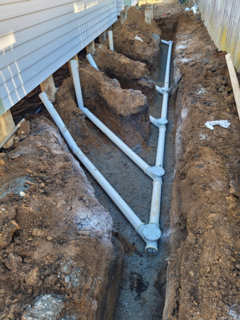 new Wastewater connection 100mm